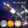 HD Astronomical Telescope Children Students Toys Gift Stargazing Monocular Teaching Aids for Science Experiment Simulate/Camping